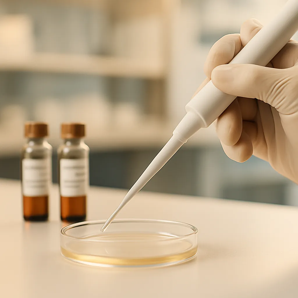 Microbiology proficiency testing – gloved hand pipetting with reference strain vials